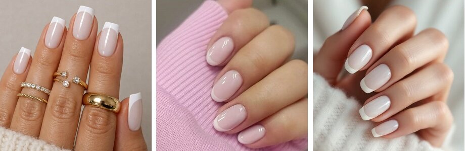Melkmanicure met Franse manicure
