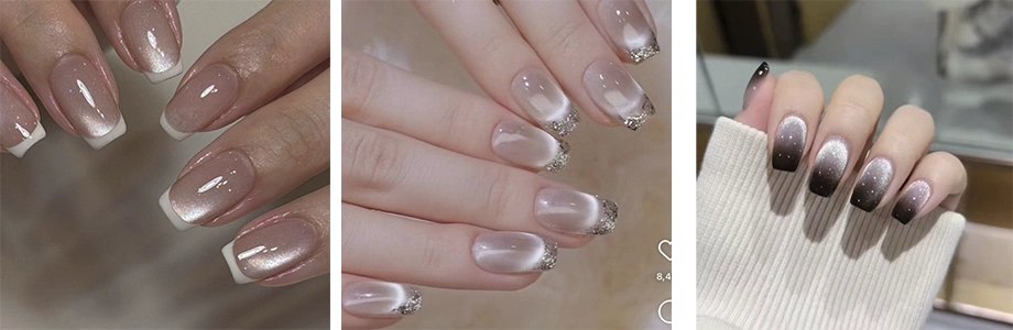 lichte cat eye nagels