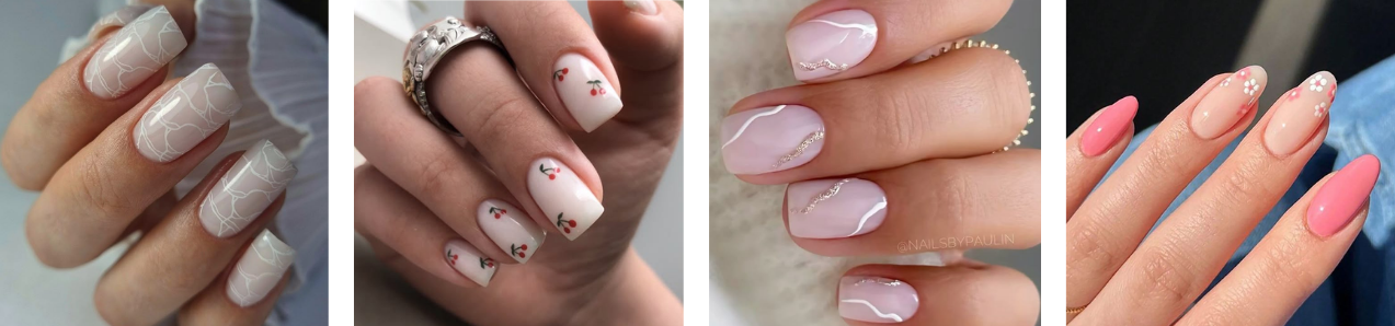 melkachtige zomermanicure