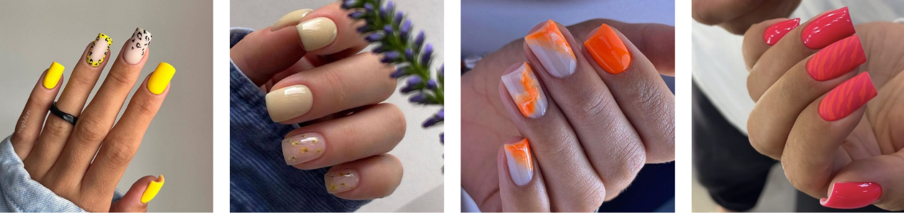 modieuze zomerse kleuren gellak